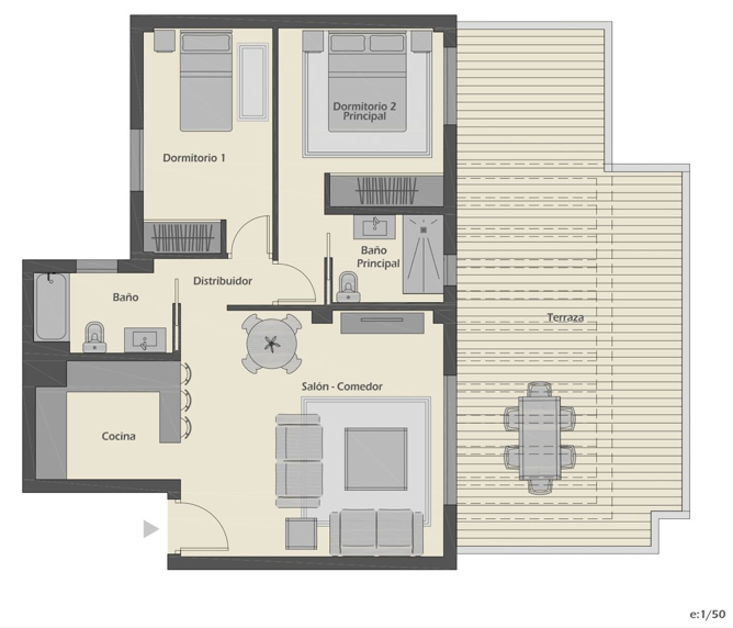 Brand New Luxury Penthouse in La Campana, Nueva Andalucia floor plan