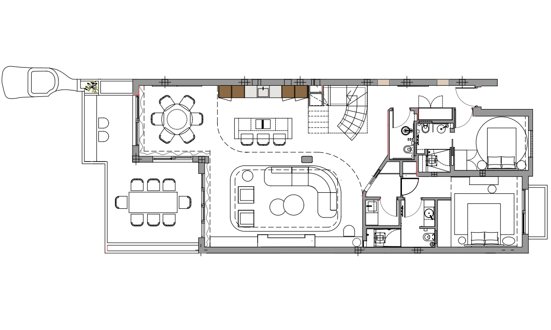 Excepcional Ático Duplex frente a la playa en la Milla de Oro de Estepona floor plan
