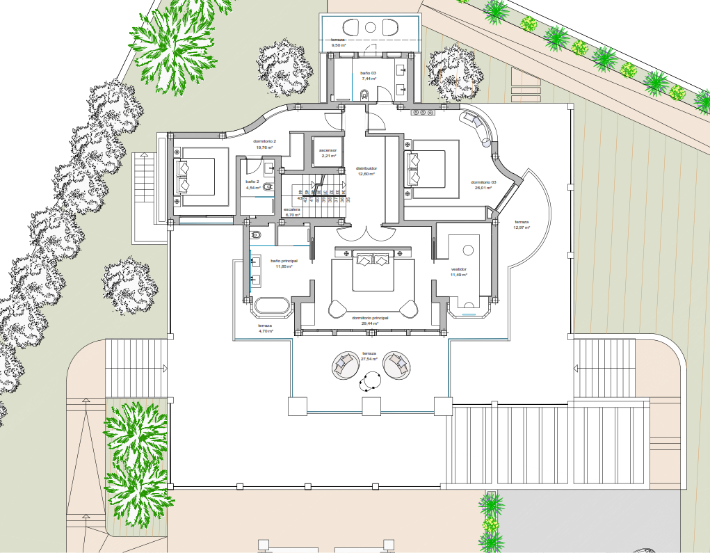 Prachtige villa met zes slaapkamers in Parcelas del Golf, Marbella floor plan 4