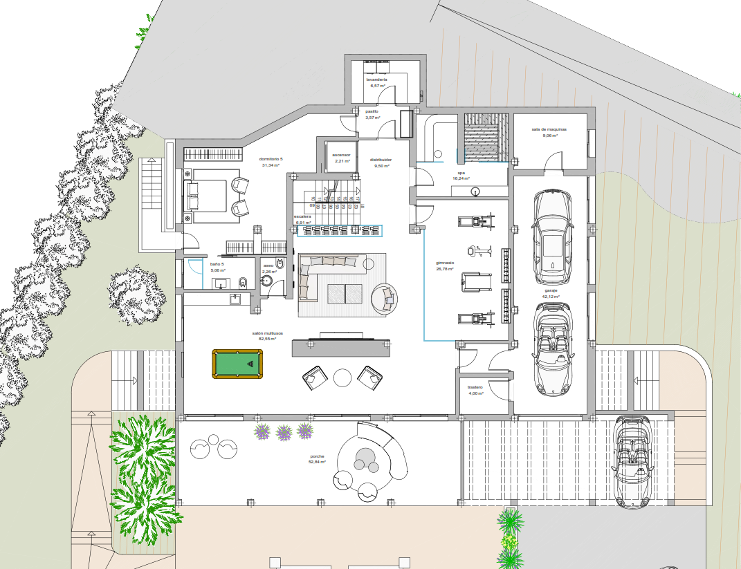 Prachtige villa met zes slaapkamers in Parcelas del Golf, Marbella floor plan 3