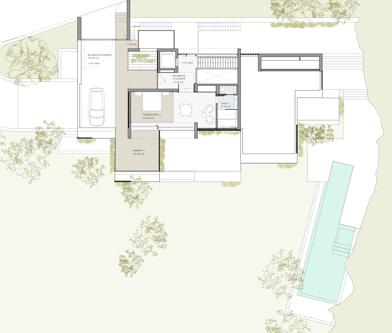 Milieuvriendelijke villa in El Madroñal, Benahavis floor plan 2