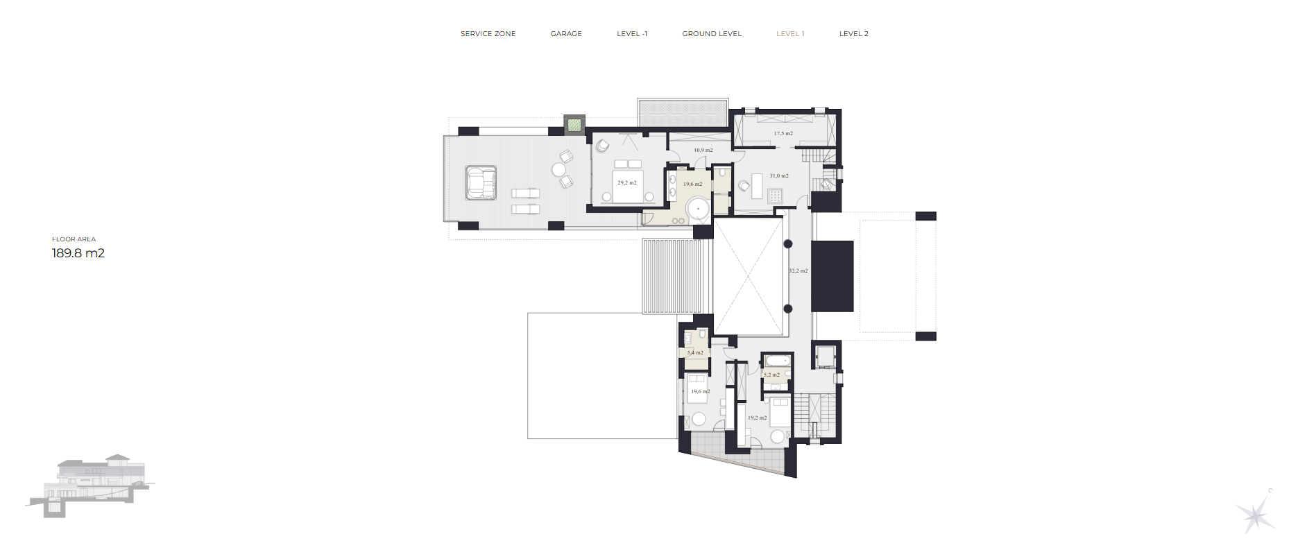 Magnificent Hilltop Villa in La Reserva de Alcuzcuz, Benahavis floor plan