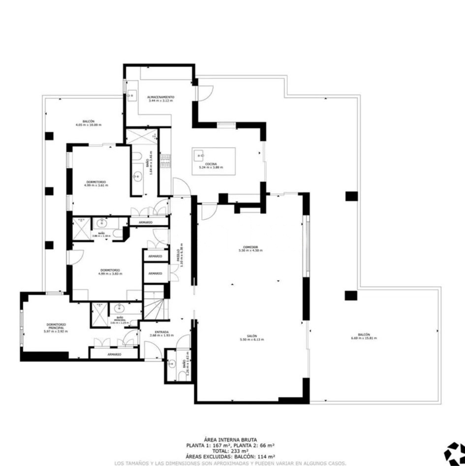 Ático dúplex en Monte Paraíso, Milla de Oro de Marbella floor plan 1