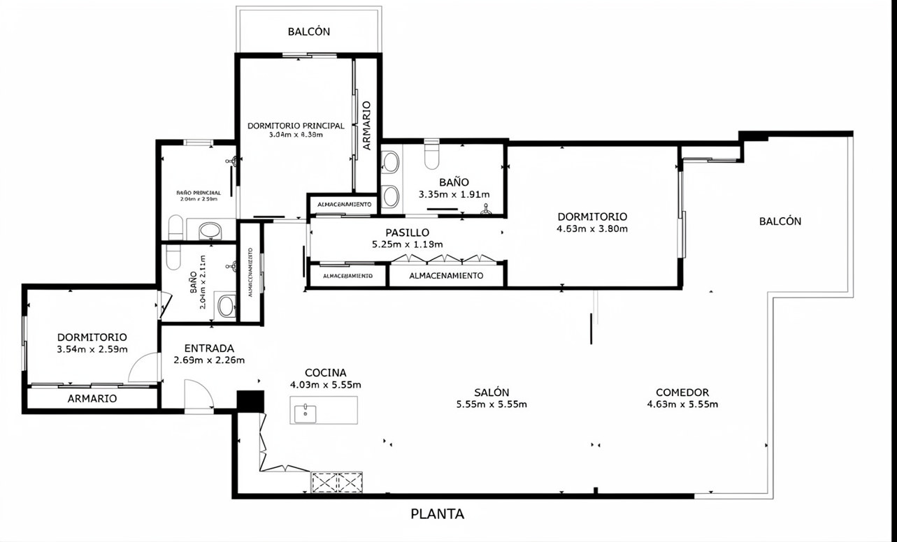 Elegant gerenoveerd 3-slaapkamer strandappartement in Marina Puente Romano, Marbella Golden Mile floor plan