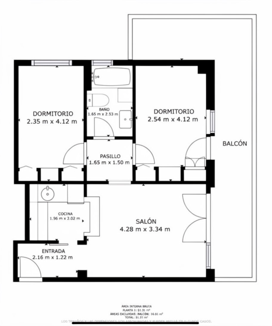 Refurbishment Opportunity: Two-Bedroom Beachside Apartment, Rio Verde Playa, Marbella Golden Mile floor plan