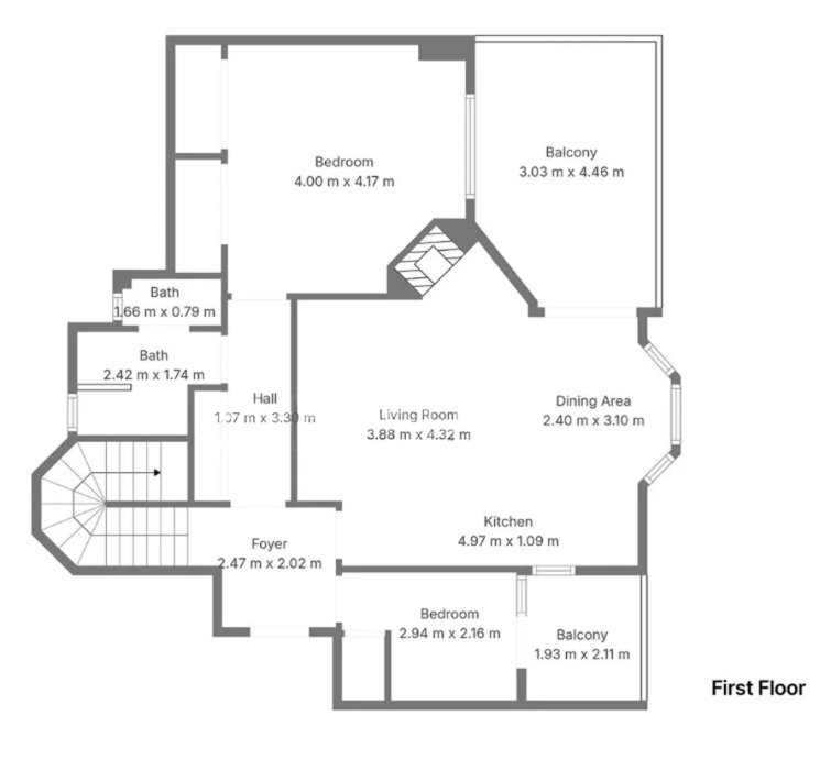 Duplex penthouse met toeristische vergunning in Los Naranjos de Marbella, Nueva Andalucía floor plan 1